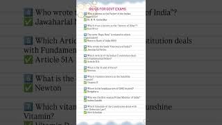 Most expected Random GK questions for SSC | Railway | Banking | State JE | UPSC level exams 💯