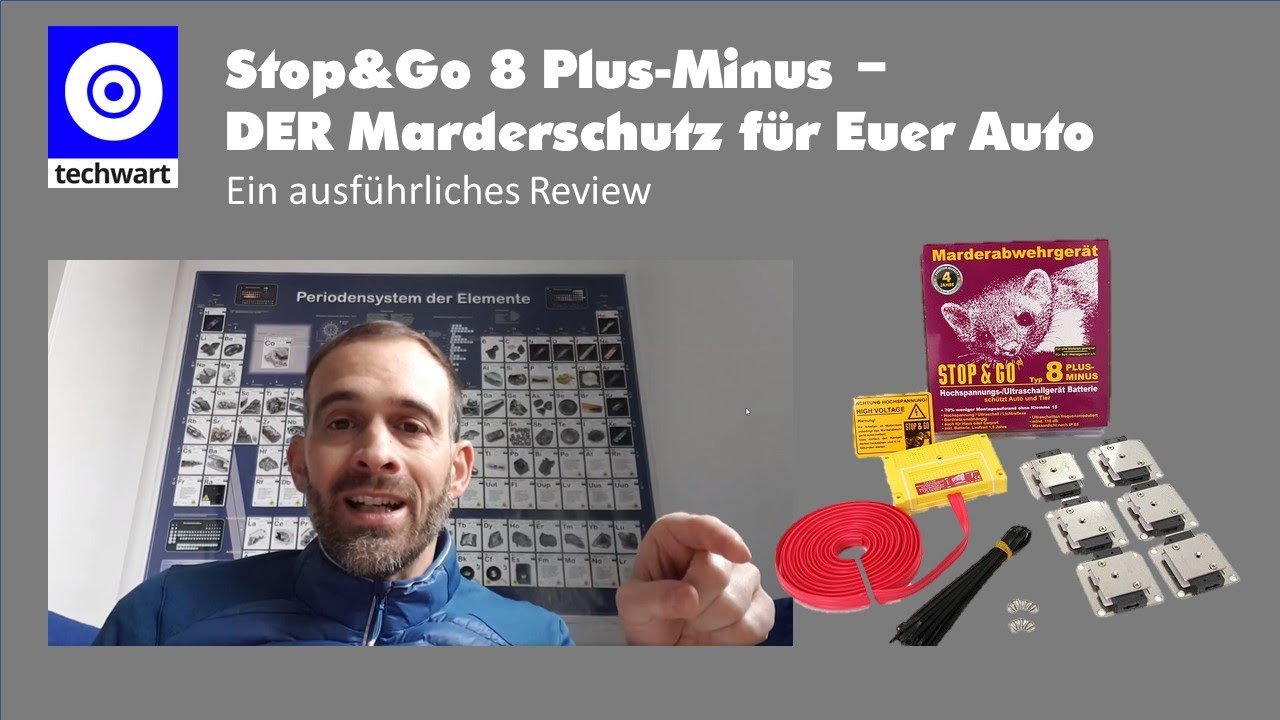 STOP & GO Marderschutz Marderabwehr Typ 8 PLUS-MINUS SKT +