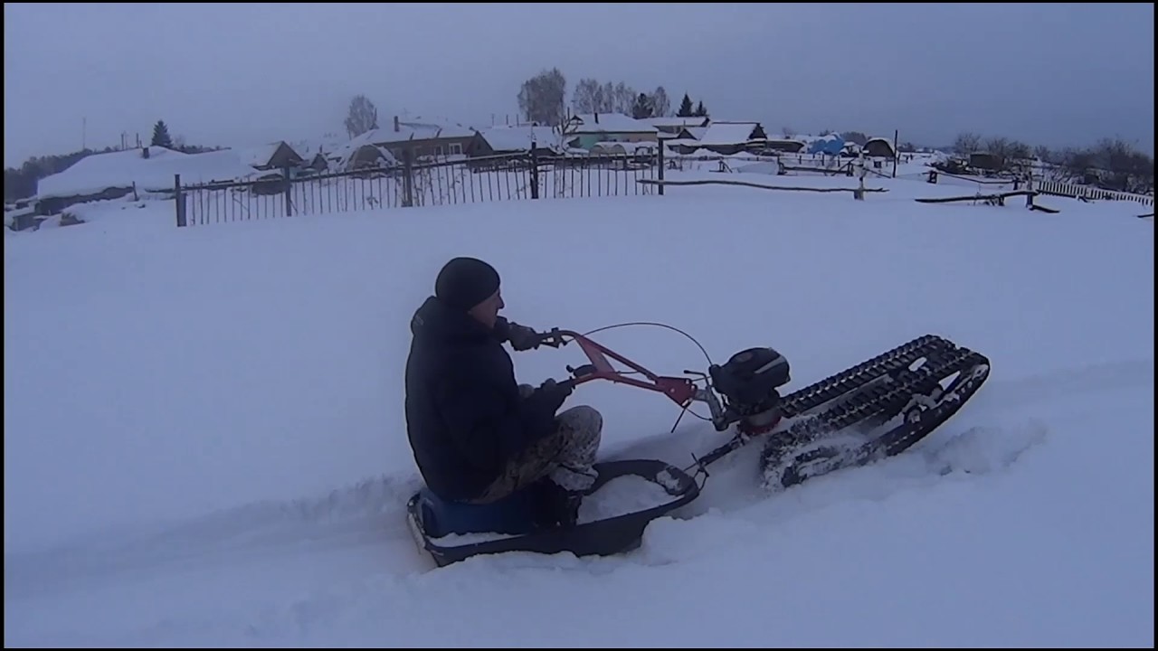 Самодельный мотобуксировщик из мотокультиватора