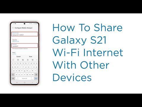 How to Share Galaxy S21 Wi-Fi Internet via Mobile Hotspot Feature | Android 12 One UI 4.0 [2022]