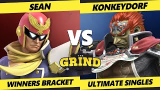 The Grind 177 - Sean (Captain Falcon) Vs. KonkeyDorf (Ganondorf) Smash Ultimate - SSBU