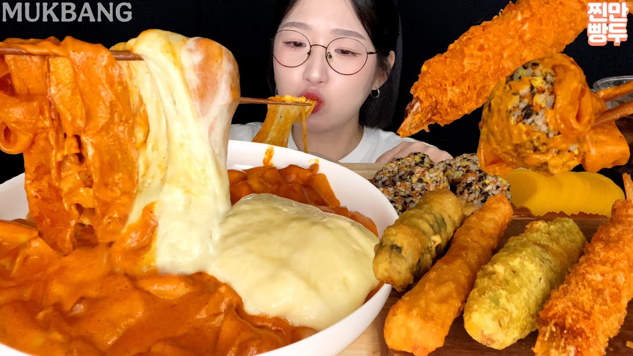 🧡Cream curry tteokbokki with Cheese | KOREANFOOD MUKBANG ASMR