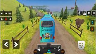 New Mountain Bus Simulator | Take Passenger from Bus Stop | Driving Bus on Mountai Road screenshot 2