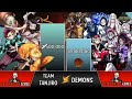 TEAM TANJIRO vs DEMONS Power Levels 🔥 (Demon Slayer POWER LEVELS)