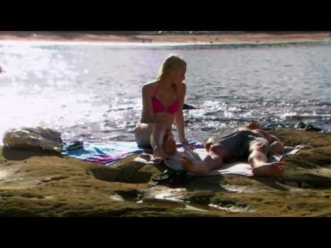 Rebecca Breeds ( Ruby Buckton ) and Tessa James ( Nicole Franklin ) On the Beach - Playboy Worthy