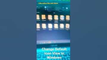 Change Default Icon View 😁 in Windows | Tech Solutions