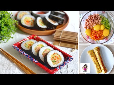 SIMPLE n YUMMY!! Saat tau tipsnya, ga pengen beli lagi! Tips gulung tanpa penggulung sushi❤️❤️