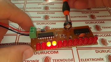 KARA ŞİMŞEK DEVRESİ - 12 LED YÜRÜYEN IŞIK