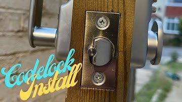 SHORT VIDEO | Code Lock Install On A Gate - Locksmith