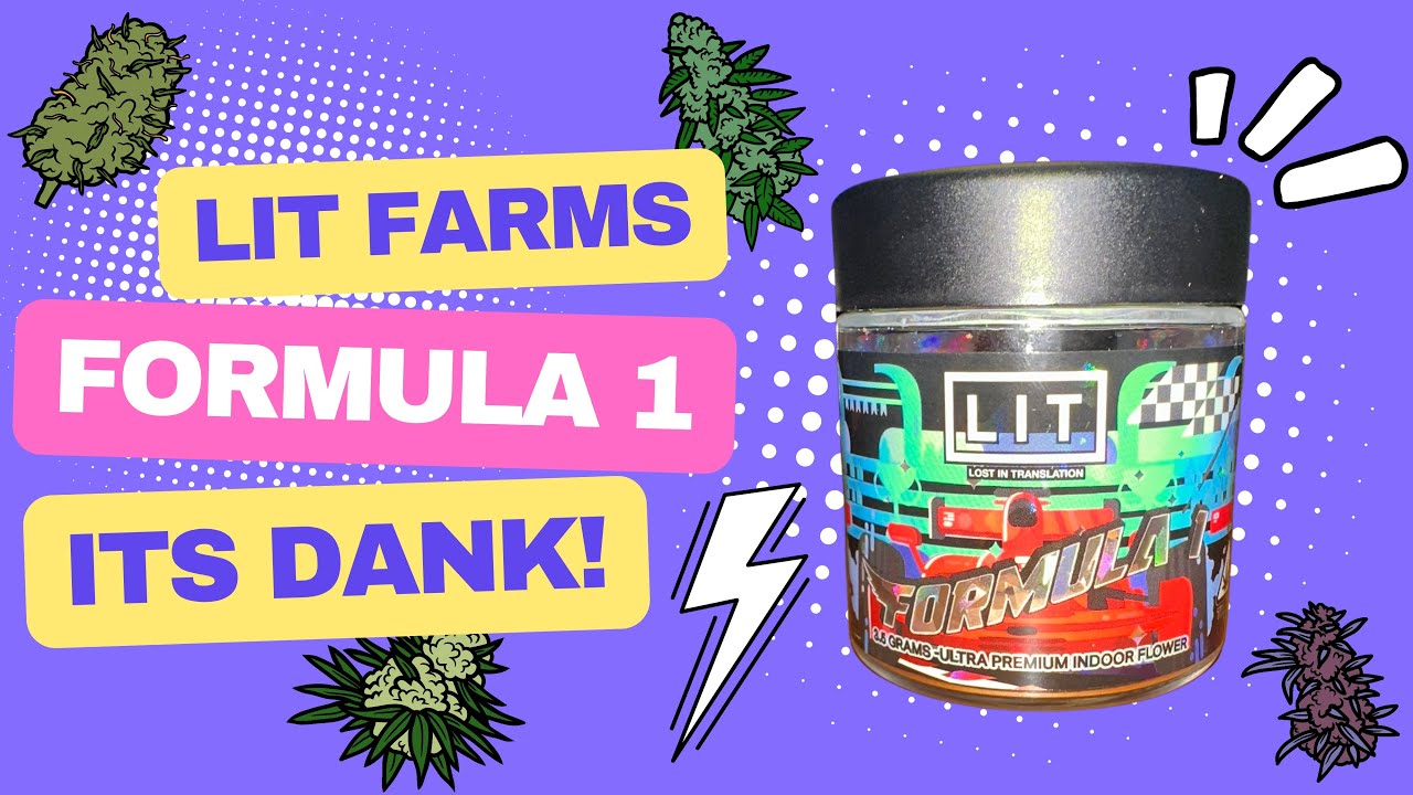 LIT FARMS THCA Review: Formula 1 (🏎️👃🏼⛽️) GREAT NOSE! LINK IN DESCRIPTION