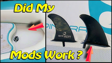 Inflatable Kayak Spinera SupKayak Modifications - Skeg Hack - Plug Seal