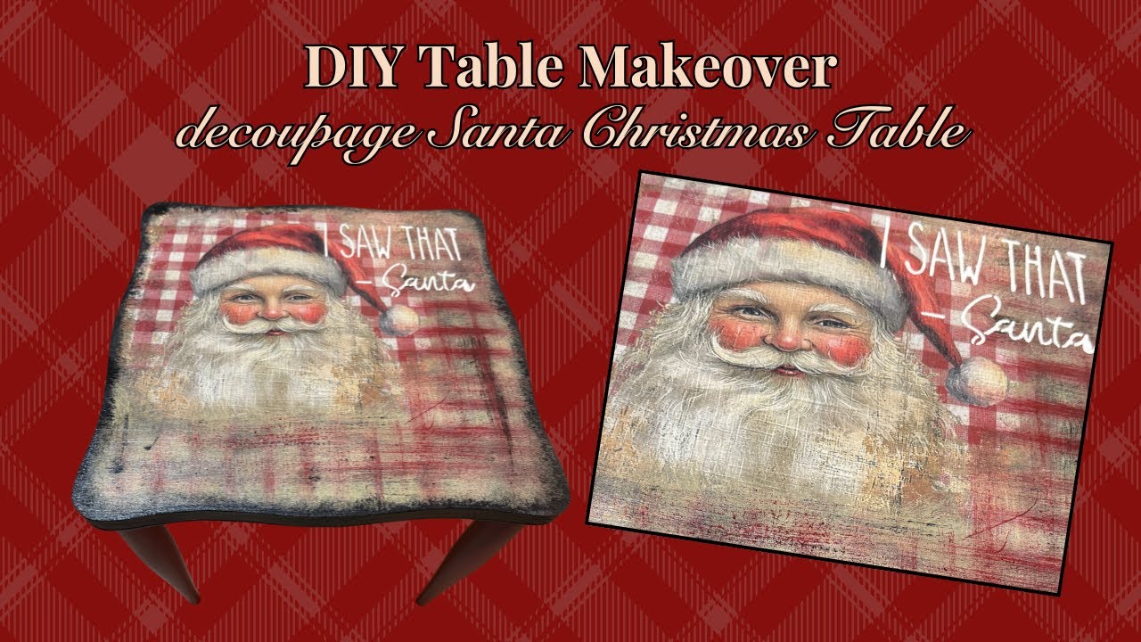 Преображение стола своими руками: стол Санты для рождественского декора