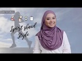 Najwa Sports Shawl hijab styling Tutorial - Loose and simple