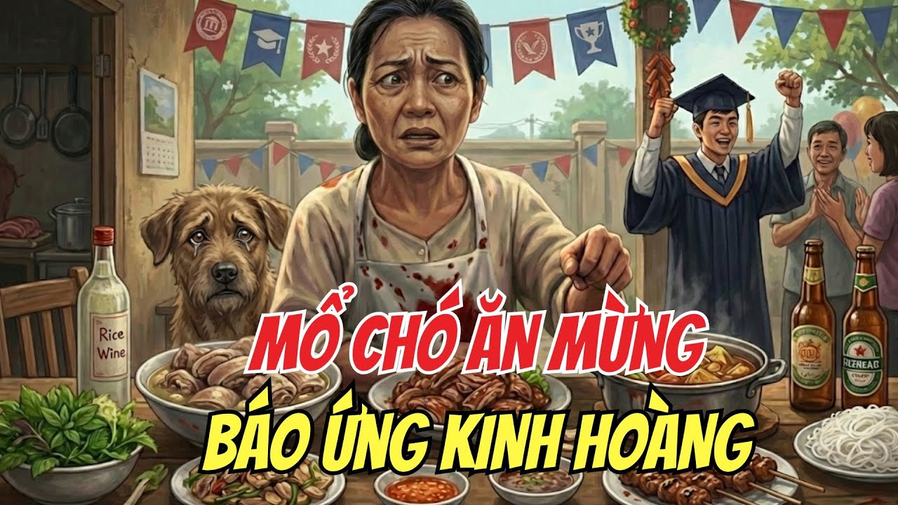 NHÂN QUẢ BÁO ỨNG:  MỔ THỊT CHÓ ĂN MỪNG CON ĐỖ ĐẠI HỌC QUẢ BÁO Rợn Người Khiến Cả Nhà Chết Thảm