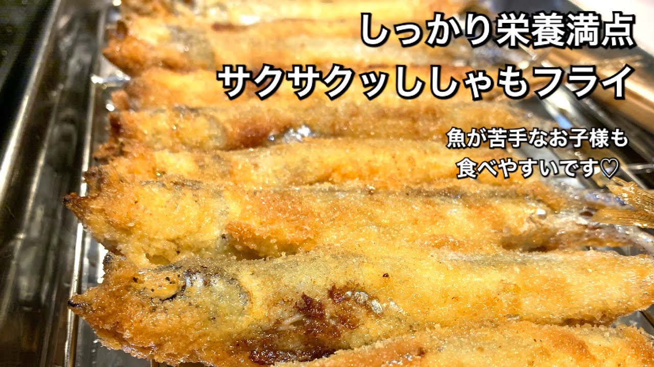 しっかり栄養満点料理 166 サクサクッししゃもフライ Fried Shishamo Fish Youtube しっかり栄養満点料理 166 サクサクッししゃもフライ Fried Shishamo Fish Youtube