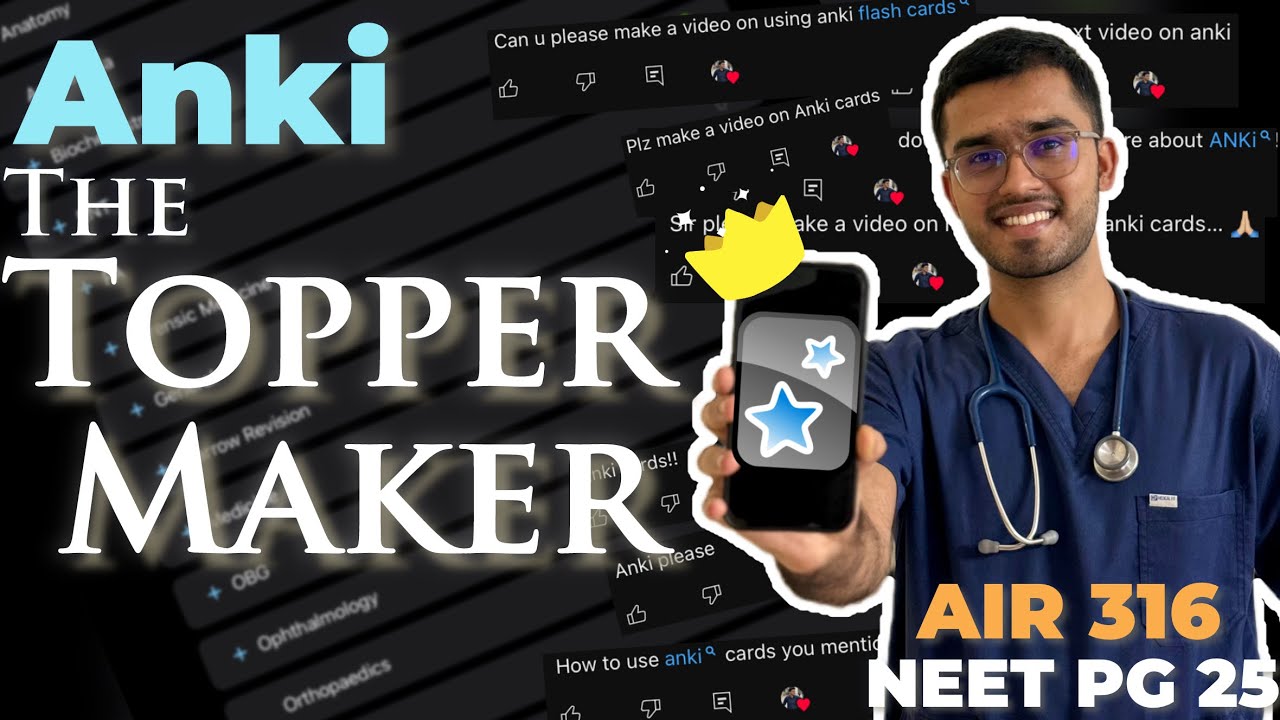 The SECRET of Every NEET PG Topper | Anki Masterclass Like Never Before by AIR 316