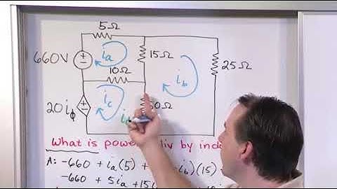 Section 15   Mesh Current Problems with Dependent Sources   Part 1