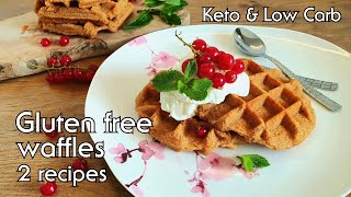How to make KETO Waffles // 2 Simple and Delicious Recipes // KETO and LOW CARB #lowcarb #keto Keto Waffles 5 Ways Coconut Almond Protein