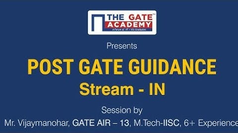 Instrumentation and control engineering | Post GATE Guidance for M.Tech in IIT/NIT & PSU jobs