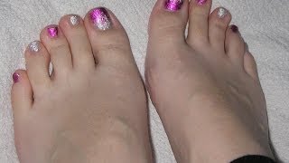 toe gel nail toes tutorial easy foil