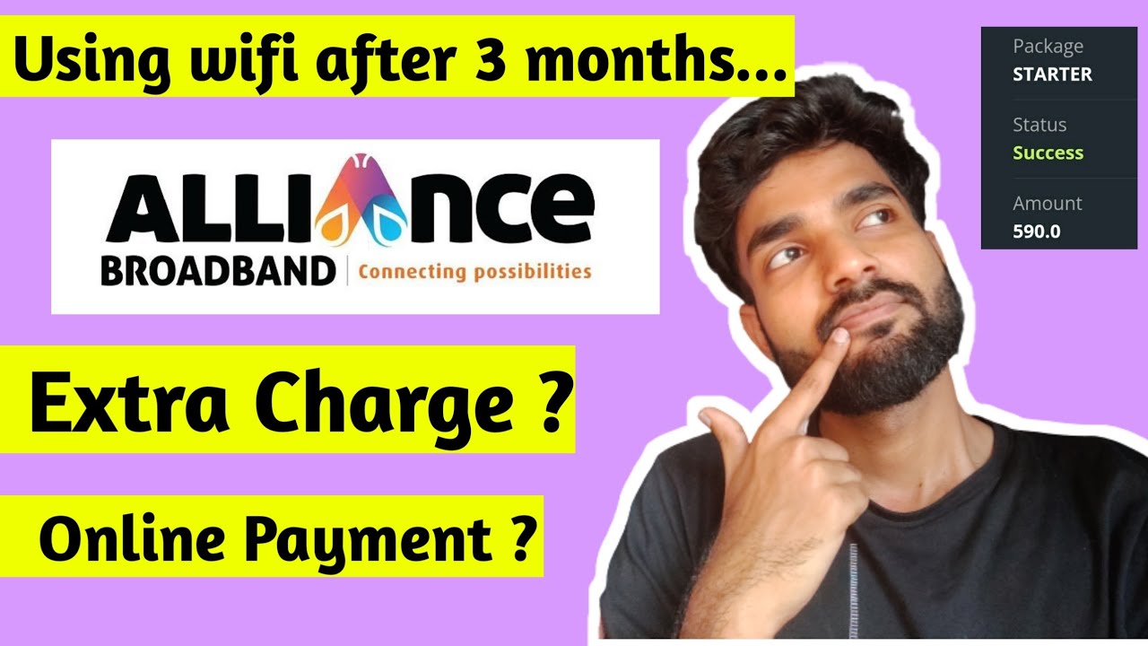 How to recharge Alliance Expired Broadband connection Any Extra cost