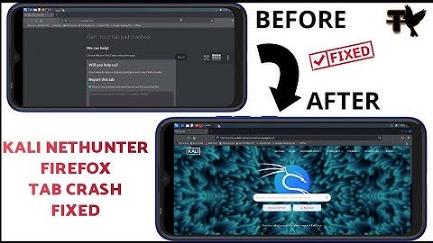 Kali Linux Mozila Firefox Tab Crashed Fix | How To Fix Kali NETHUNTER Firefox Error Crashed