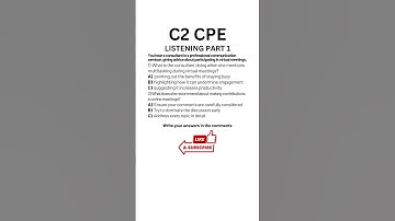 C2 Certificate Proficiency English (CPE) Listening Practice test, Part 1 07.2025 #cpeexam #cpe