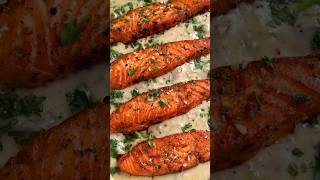 Salmon In Creamy Mushroom Sauce
