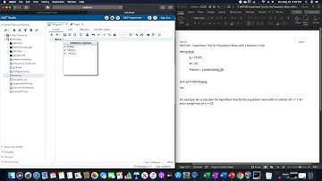 Perform a Hypothesis Test for the Population Mean given the t-Statistic in SAS