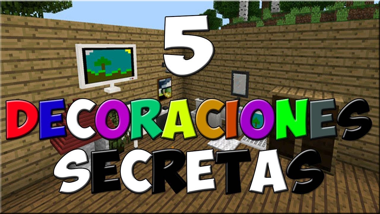 LOS 5 MEJORES TRUCOS DE DECORACION EN MINECRAFT - YouTube