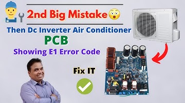 Air Conditioner Not Cooling And Showing E1 Error Code on Display | Orient Dc inverter AC E1 Error