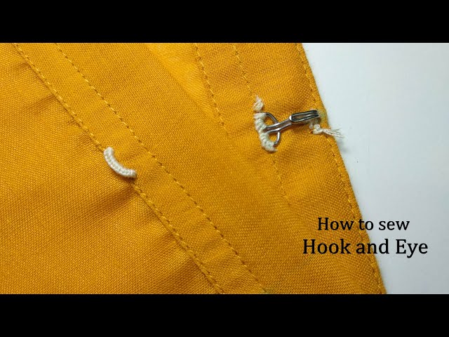 Hook and Eye Sewing - TUTORIAL for Beginners