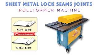 ROUND DUCT SEAM SHEET METAL PIPE SEAMS JOINTS SHEET METAL LOCK SEAMS JOINTS ROLL FORMING MACHINE