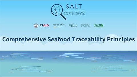 New Seafood Traceability Principles