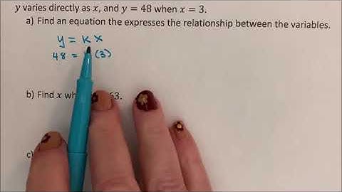 Direct and Inverse Variation - Skill and Drill