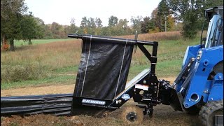 Skid Steer Silt Fence Installer by Blue Diamond