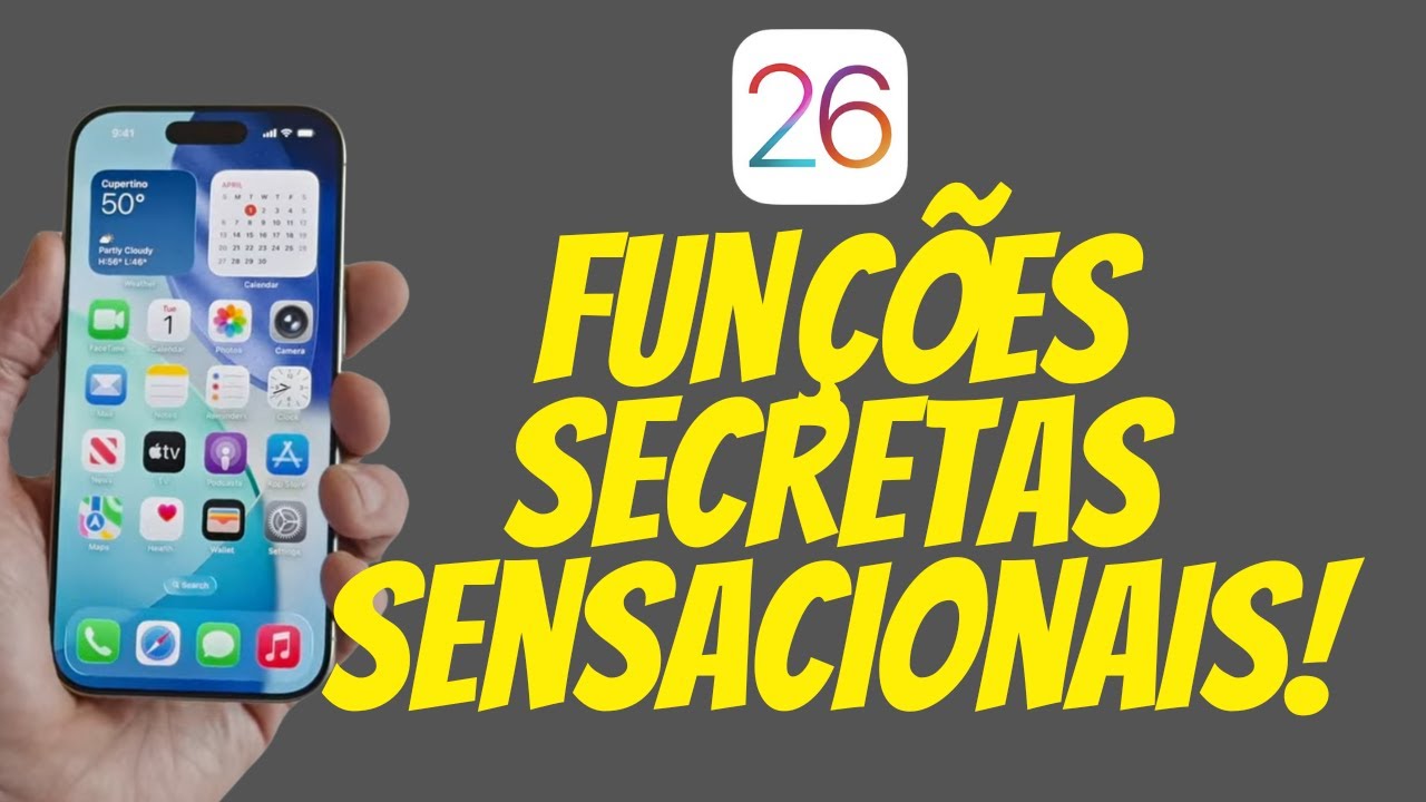 iOS 26: 10 Funções SECRETAS que VÃO MUDAR o seu iPhone! 🤯 (+ Bônus)