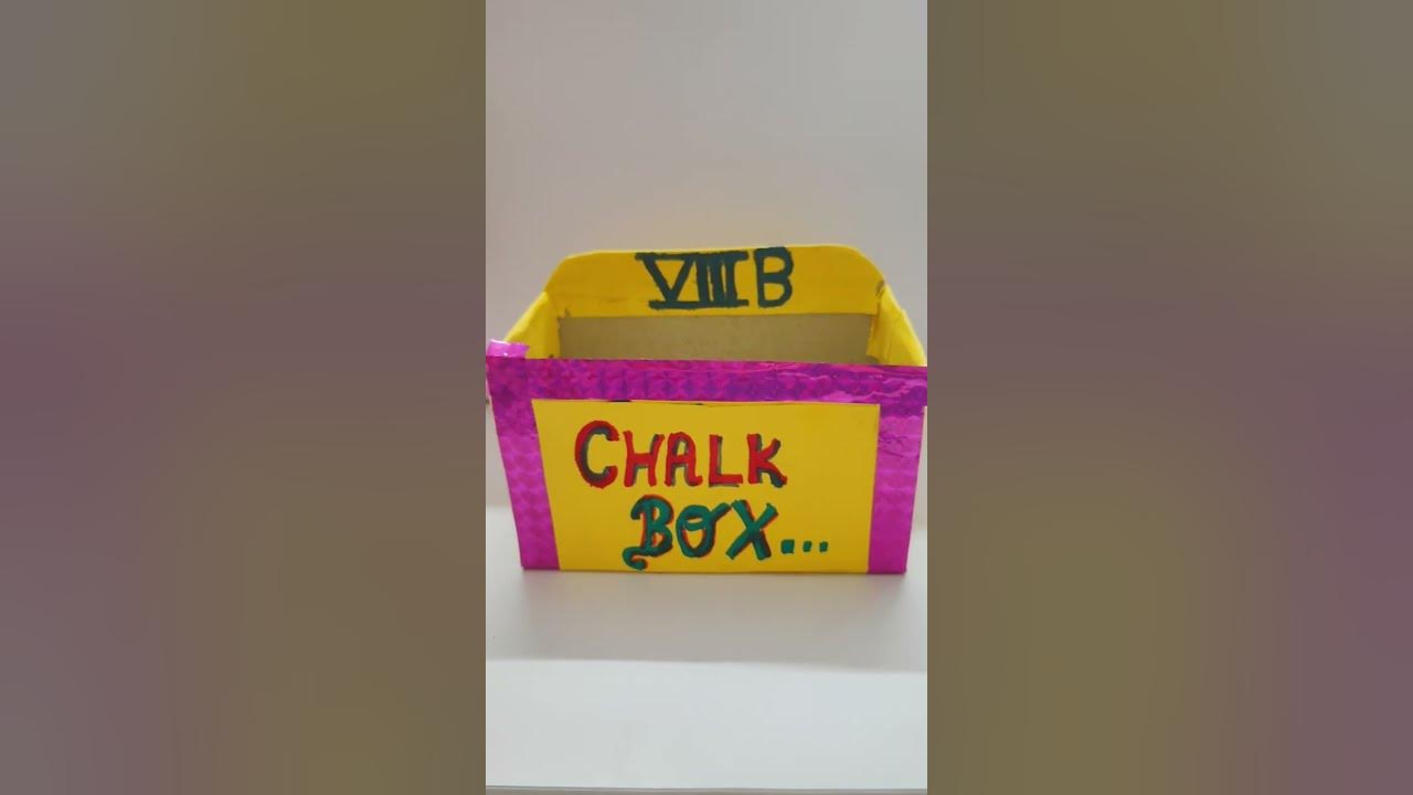 Diy Chalk Box For Classroom/ New Idea For Classroom/ Back To School Craft /  #23 