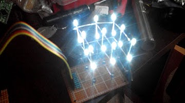 18.05.2014 3x3x3 LED cube with ATtiny85