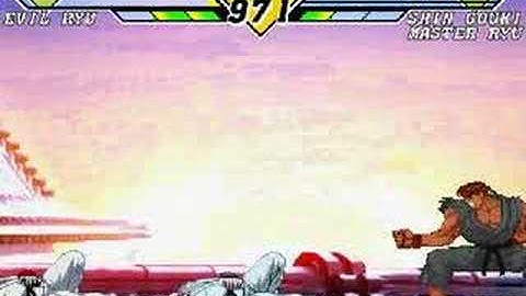 Evil Ryu vs. Shin Gouki & Master Ryu