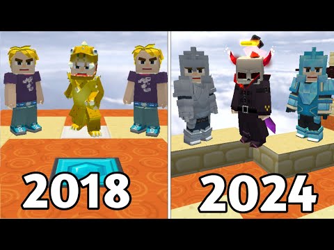 2018 vs 2024 in Egg Wars! (Blockman Go)