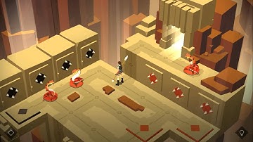 Lara Croft GO Walkthrough 04 - The Maze of Spirits (all collectibles)