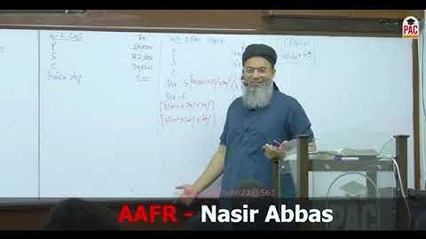 CFAP 01 | AAFR | SIR NASIR ABBAS | LECTURE # 64  | JUNE 2024