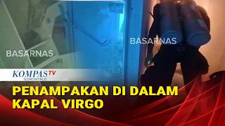 Begini Penampakan di Dalam Kapal Virgo Saat Tim Penyelam Mencari Korban yang Masih Terjebak