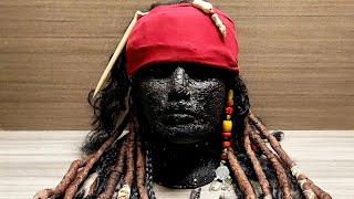 Como hacer la peluca de Jack Sparrow fácil rastas - Piratas del Caribe - Disfraz Jack Sparrow