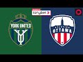 Highlights york united fc vs atletico ottawa october 1 2023  presented by tonybet