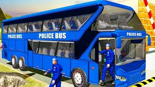 Police  Bus Driving Sim:Off Road Transport Duty - Android Kenan games  Bus Simulator Gameplay screenshot 2