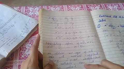 Exercise 10.4 part 1 example and article || Mathematical Method By S.M Yusuf