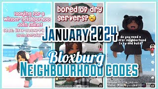 BLOXBURG NEIGHBOURHOOD CODE JANUARY 2024