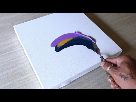 Abstract Landscape Painting / Pallete Knife Painting / Acrylic Painting